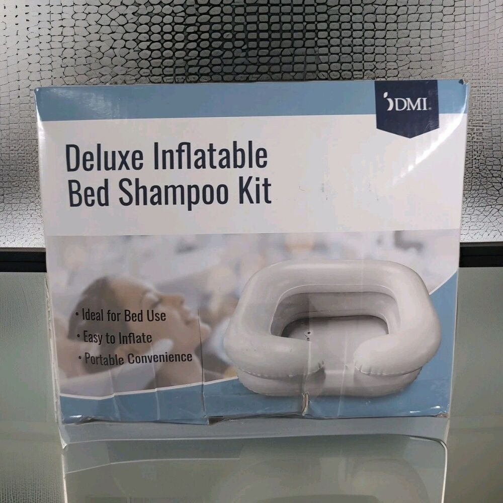 DMI Inflatable 24x20 in Hair Washing Basin Bedridden Disabled Injured Elderly